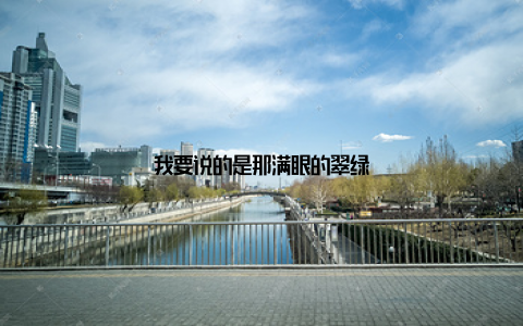 我要说的是那满眼的翠绿